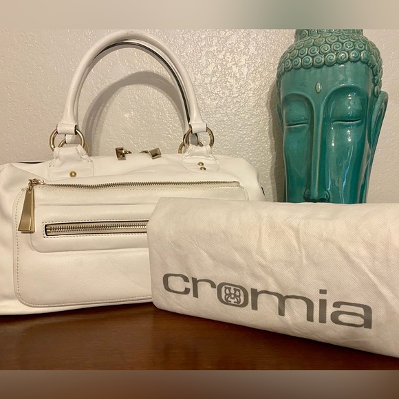 Cromia Handbags - CROMIA Pure White Leather BAG PURSE SATCHEL - Brand NEW - GORGEOUS *TAKE A LOOK*